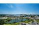 Stunning aerial view showcasing water and city views at 1255 N Gulfstream Ave # 1003, Sarasota, FL 34236