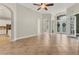 Spacious living room with tile floors and access to kitchen at 22408 76Th E Ave, Bradenton, FL 34211