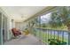 Spacious screened balcony overlooking a tranquil pond at 208 Silver Lake Dr # 206, Venice, FL 34292