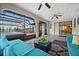Spacious screened lanai overlooking the pool and backyard at 10194 Thames Ave, Englewood, FL 34224