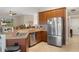 Eat-in kitchen with stainless steel appliances and granite counters at 11358 Lomita Wren Rd, Weeki Wachee, FL 34614