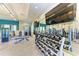 Modern fitness center featuring weight machines and a large screen TV at 3360 Chestertown Loop, Bradenton, FL 34211