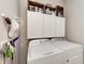 Laundry room with cabinets and a utility sink at 3360 Chestertown Loop, Bradenton, FL 34211