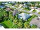 Aerial view showcasing the home's location in a residential area at 6933 43Rd E Ct, Sarasota, FL 34243
