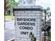 Community entrance sign for Bayshore Gardens Condo Unit at 5925 Todd St # D-21, Bradenton, FL 34207