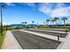 Well-maintained bocce ball courts with shade structures at 14480 Eagle Branch Dr, Nokomis, FL 34275