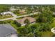 Aerial view highlighting the home's curb appeal at 8993 Bantry Bay Blvd, Englewood, FL 34224