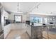 Modern kitchen with island, stainless steel appliances at 555 S Gulfstream Ave # 804, Sarasota, FL 34236