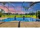 Relaxing pool area with screened enclosure offering scenic views at 313 147Th E St, Bradenton, FL 34212