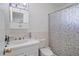 Clean bathroom with a shower/tub combo and white vanity at 3607 22Nd W Ave, Bradenton, FL 34205