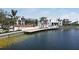 Scenic waterfront with a community gathering space and dock at 416 Hacienda St, North Port, FL 34287