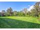 Large backyard with green lawn and mature trees at 9019 Heritage Sound Dr, Bradenton, FL 34212