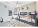 bedroom with a built-in bunk bed and nautical decor at 14219 Wenzel Ave, Port Charlotte, FL 33981
