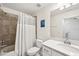 Clean bathroom with tub shower and vanity at 850 Tidewater Shores Loop # 102, Bradenton, FL 34208