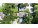 Aerial view of a home nestled amongst surrounding trees at 823 32Nd E Ave, Bradenton, FL 34208