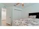 Spacious bedroom with double door closet and ceiling fan at 823 32Nd E Ave, Bradenton, FL 34208