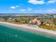 Aerial view of hotel and beach at 3755 Beach Se Dr, St Petersburg, FL 33705