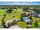 Aerial view showcasing community near golf course at 4573 Kingsmere # 27, Sarasota, FL 34235