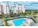 Aerial view of community pool and surrounding buildings at 2625 Terra Ceia Bay Blvd # 205, Palmetto, FL 34221