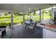 Relaxing screened porch with seating area and backyard view at 22119 Laramore Ave, Port Charlotte, FL 33952