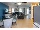 Open living and dining area with a comfortable sectional sofa at 22119 Laramore Ave, Port Charlotte, FL 33952