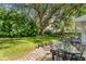 Spacious backyard with patio and lush landscaping, great for entertaining at 401 28Th W St, Bradenton, FL 34205