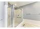 Bathroom with shower stall and bathtub at 5042 Clubview E Ct, Bradenton, FL 34203