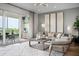 Living area with access to a balcony and stylish furniture at 9975 Key Haven Rd, Seminole, FL 33777
