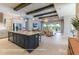 Open concept kitchen with island and modern appliances at 18138 Home Run Dr, Venice, FL 34293
