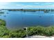 A gorgeous aerial view from the community overlook with the bay in the background at 264 Woods Point Rd, Osprey, FL 34229