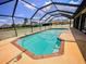 Inviting screened-in pool with brick coping at 5331 87Th W St, Bradenton, FL 34210