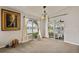Dining room with lake view and sliding doors at 5018 25Th E St, Bradenton, FL 34203