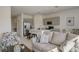Modern kitchen with stainless steel appliances and an island for casual dining at 5725 Haven Ter, Nokomis, FL 34275