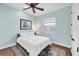 Comfortable bedroom with a calming color palette and ample natural light at 14619 Leopard Creek Pl, Lakewood Ranch, FL 34202