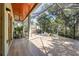Enclosed patio with a stone water feature, and outdoor seating area at 1884 Grove St, Sarasota, FL 34239