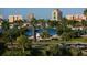 View of waterfront homes and the iconic Unconditional Surrender statue at 1884 Grove St, Sarasota, FL 34239