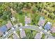 Aerial view of homes and community with surrounding conservation at 14607 Swiss Bridge Dr, Lithia, FL 33547