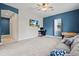 Multi-purpose bonus room with plenty of natural light and comfortable seating at 14607 Swiss Bridge Dr, Lithia, FL 33547