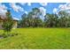 Spacious backyard with lush grass and mature trees at 14607 Swiss Bridge Dr, Lithia, FL 33547