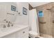 Bathroom with walk-in shower and modern finishes at 251 Plantation Rd, Venice, FL 34293