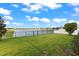 Spacious backyard with pond views and lush grass at 7434 35Th E Ln, Sarasota, FL 34243
