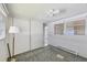 Bedroom with mirrored closet doors and ceiling fan at 718 50Th Avenue W Dr, Bradenton, FL 34207