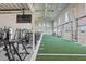 Large fitness center with turf area and strength training equipment at 4322 Silo Port Ct, Lakewood Ranch, FL 34211