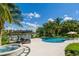Stunning pool and spa with luxurious patio at 501 Harbor Point Rd, Longboat Key, FL 34228