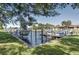 Community boat docks with multiple covered slips at 9612 Valencia Cv, Bradenton, FL 34210
