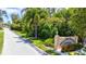 Community entrance with landscaping and signage at 4013 Catalina Dr # 4013, Bradenton, FL 34210