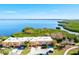 Aerial view of waterfront townhouses with balconies, offering scenic water views at 4013 Catalina Dr # 4013, Bradenton, FL 34210