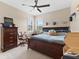 Cozy bedroom with a comfortable bed and plenty of closet space at 16215 Tradewind Ter, Lakewood Ranch, FL 34211