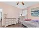 Bedroom with full bed, dresser and wood floors at 7301 221St E St, Bradenton, FL 34211