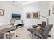 Elegant office with large TV and comfortable seating at 111 S Pineapple Ave # 605, Sarasota, FL 34236